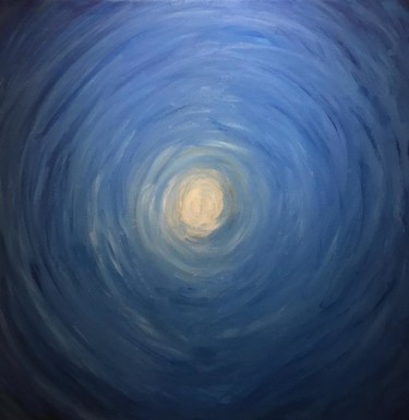 Malerei mit dem Titel "Licht der Stille" von Mei Ra, Original-Kunstwerk, Acryl