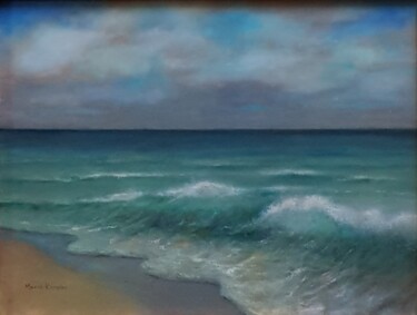 Malarstwo zatytułowany „brzeg morza” autorstwa Marek Klaryska, Oryginalna praca, Olej