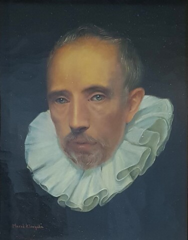 Malarstwo zatytułowany „portret Corneliusa” autorstwa Marek Klaryska, Oryginalna praca, Olej