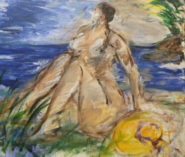 Corsican Girl Pittura intitolato "Corsican Girl" da Marek Kováč, Opera d'arte originale, Acrilico