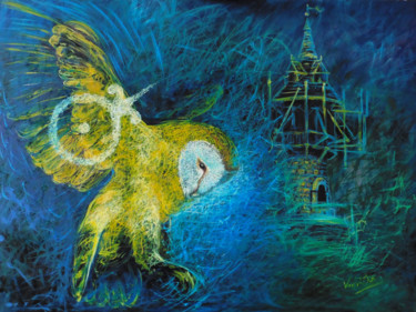 Картина под названием "Alchemy of gold" - Marek Vodvářka, Подлинное произведение искусства, Масло