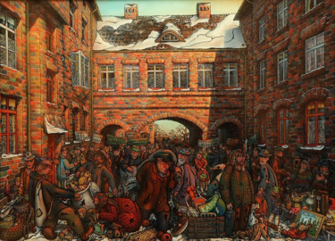 Painting titled "Prosperity" by Idziaszek, Original Artwork, Oil