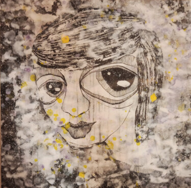 Ζωγραφική με τίτλο "Girl 2" από Maresma, Αυθεντικά έργα τέχνης, Ακρυλικό
