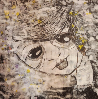 Ζωγραφική με τίτλο "Girl 4" από Maresma, Αυθεντικά έργα τέχνης, Ακρυλικό