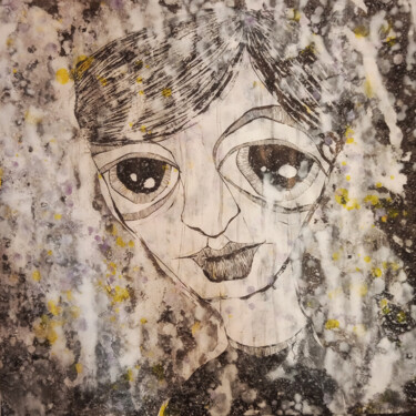 Ζωγραφική με τίτλο "Girl 5" από Maresma, Αυθεντικά έργα τέχνης, Ακρυλικό