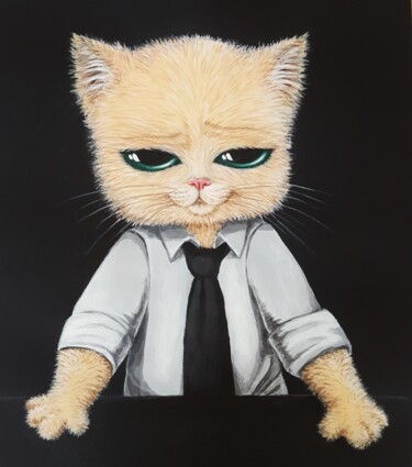 Painting titled "Boss baby" by Maretta Elsalieva, Original Artwork, Acrylic