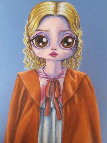 Malerei mit dem Titel "Сhild" von Maretta Elsalieva, Original-Kunstwerk, Pastell
