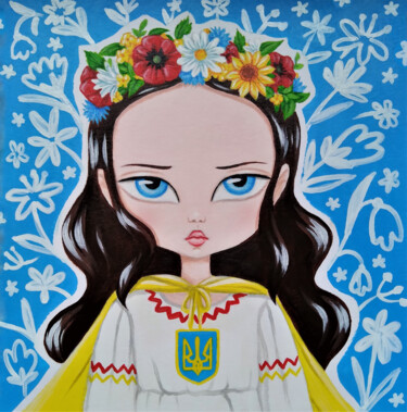 Картина под названием "Stay Strong" - Maretta Elsalieva, Подлинное произведение искусства, Акрил