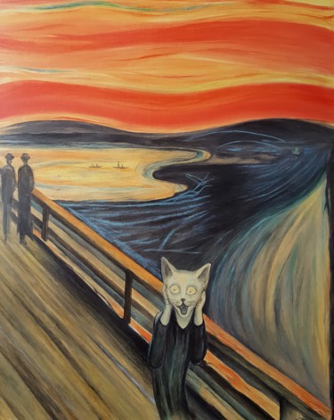 Scream Картина под названием "Scream" - Marietta Ellesalieva, Подлинное произведение искусства, Масло