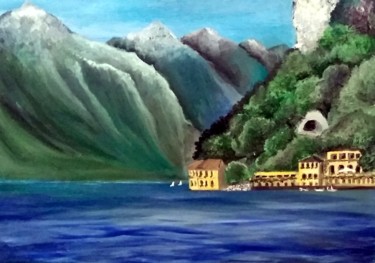 Painting titled "Riva" by Kerstin Marfordt, Original Artwork, Oil