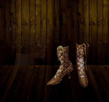 Digital Arts titled "Boots of the queen" by Ekaterina Iakshina, Original Artwork, Collages