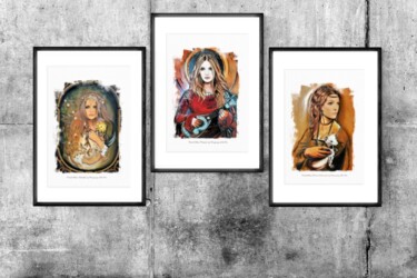 Arts numériques intitulée "Paint'alive, affich…" par Margaery, Œuvre d'art originale, Photo montage Monté sur Carton