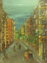 Painting titled "Paseando por Oviedo" by Margarita, Original Artwork