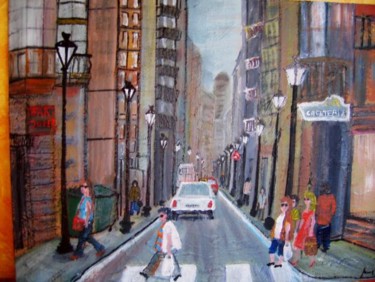 Painting titled "Calle uria" by Margarita, Original Artwork