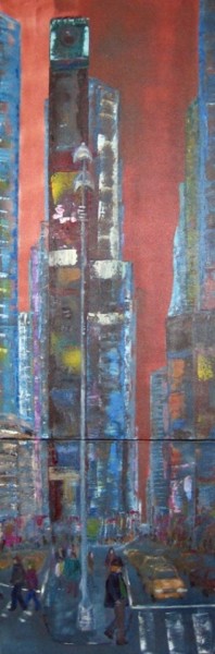 Painting titled "New York" by Margarita, Original Artwork