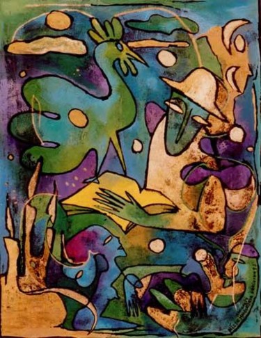 Painting titled "No.P18" by Margalit (Malgorzata Krasucka), Original Artwork