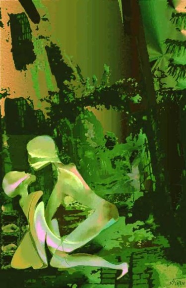 Digital Arts titled "Jerozolima1 erotic…" by Margalit (Malgorzata Krasucka), Original Artwork