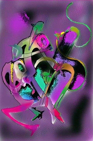Digitale Kunst mit dem Titel "skrzypek 4" von Margalit (Malgorzata Krasucka), Original-Kunstwerk