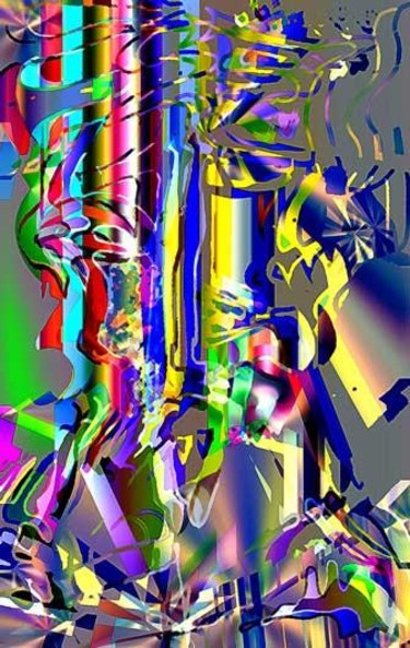 Digitale Kunst mit dem Titel "abstrakcja 2" von Margalit (Malgorzata Krasucka), Original-Kunstwerk