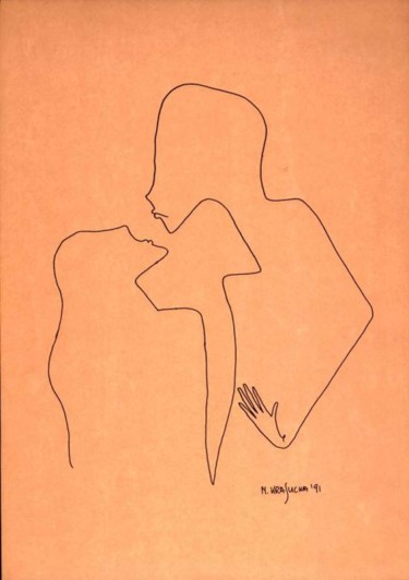 Drawing titled "erotic 14" by Margalit (Malgorzata Krasucka), Original Artwork