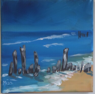 Painting titled "From the Beach" by Margaret Allen, Original Artwork, Acrylic