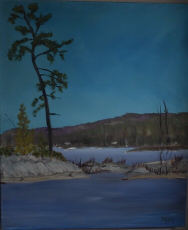 Peinture intitulée "Pine Island Crossin…" par Margaret Allen, Œuvre d'art originale, Acrylique