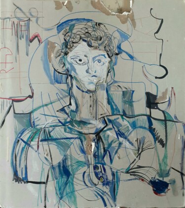 Dessin intitulée "Doctor" par Margaret Babayan, Œuvre d'art originale, Graphite