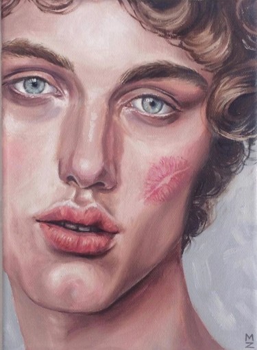 Peinture intitulée "Virgin Kiss" par Margarita Zemskova, Œuvre d'art originale, Huile