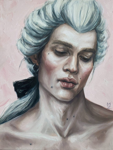 Peinture intitulée "Unknown lover" par Margarita Zemskova, Œuvre d'art originale, Huile