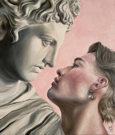 Pittura intitolato "Imaginary love" da Margarita Zemskova, Opera d'arte originale, Olio