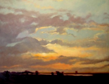 Painting titled "Welcome to Oklahoma" by Margaret Aycock, Original Artwork, Oil