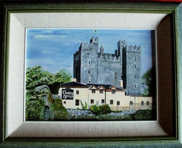 Painting titled "Bunratty Castle, Ir…" by Margaret Zita Coughlan, Original Artwork