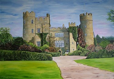 Painting titled "Malahide Castle" by Margaret Zita Coughlan, Original Artwork