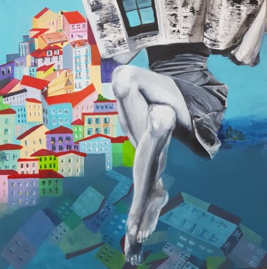 绘画 标题为“City news” 由Margarida Cardoso, 原创艺术品, 丙烯