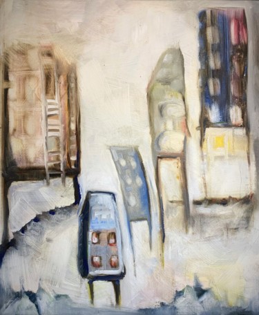 Painting titled "Searching for a Hom…" by Margarita Ado, Original Artwork, Oil