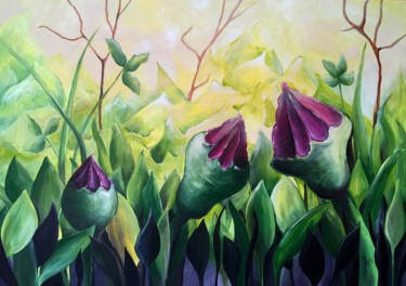 Painting titled "Summer of clovers_l…" by Margarita Ado, Original Artwork, Acrylic