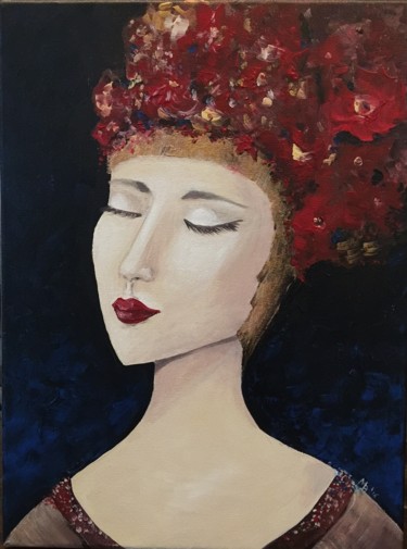Painting titled "Felicity_acrylic or…" by Margarita Ado, Original Artwork, Acrylic