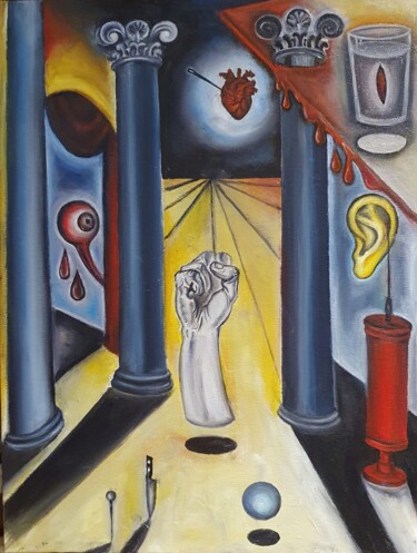 Malerei mit dem Titel "The pulse of great…" von Margarita Bakhur, Original-Kunstwerk, Öl