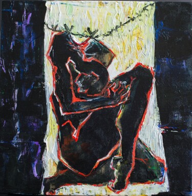 Peinture intitulée ""Despair"" par Margarita Dyushko, Œuvre d'art originale, Acrylique