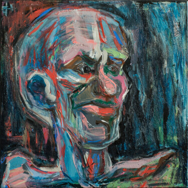 Картина под названием "Bitter grin (positi…" - Margarita Dyushko, Подлинное произведение искусства, Акрил Установлен на Дере…