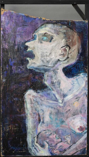 Pittura intitolato "Broken World" da Margarita Dyushko, Opera d'arte originale, Acrilico Montato su Telaio per barella in le…