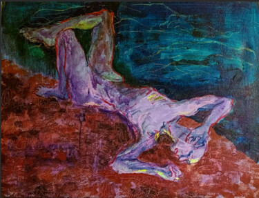 Pittura intitolato "On the Edge" da Margarita Dyushko, Opera d'arte originale, Acrilico Montato su Telaio per barella in leg…