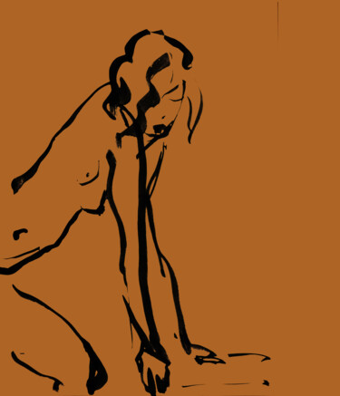 Digital Arts με τίτλο "Nude03" από Margarita Felis, Αυθεντικά έργα τέχνης, 2D ψηφιακή εργασία