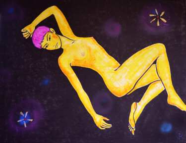 Painting titled "Nude 0006 Transitio…" by Margarita Felis, Original Artwork, Acrylic