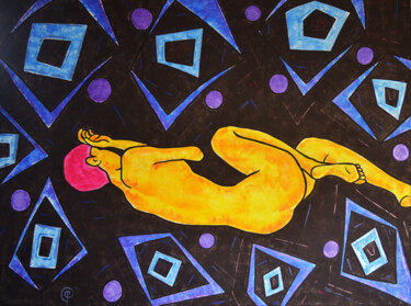 Картина под названием "Nude 0009 Transitio…" - Margarita Felis, Подлинное произведение искусства, Акрил