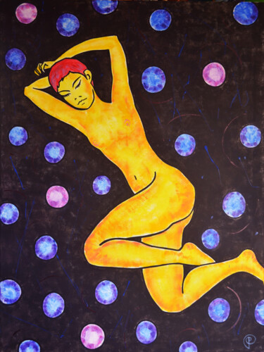 Картина под названием "Nude 00010 Transiti…" - Margarita Felis, Подлинное произведение искусства, Акрил
