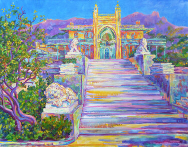 Pintura intitulada "Palace in morning" por Margarita Felis, Obras de arte originais, Óleo