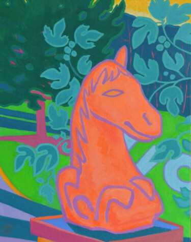 Pintura titulada "Stone horse" por Margarita Felis, Obra de arte original, Acrílico