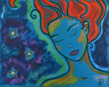Картина под названием "Sleeping" - Margarita Felis, Подлинное произведение искусства, Акрил