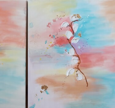 Pintura intitulada "Painting Duo ,Seaso…" por Margarita Glambert, Obras de arte originais, Acrílico